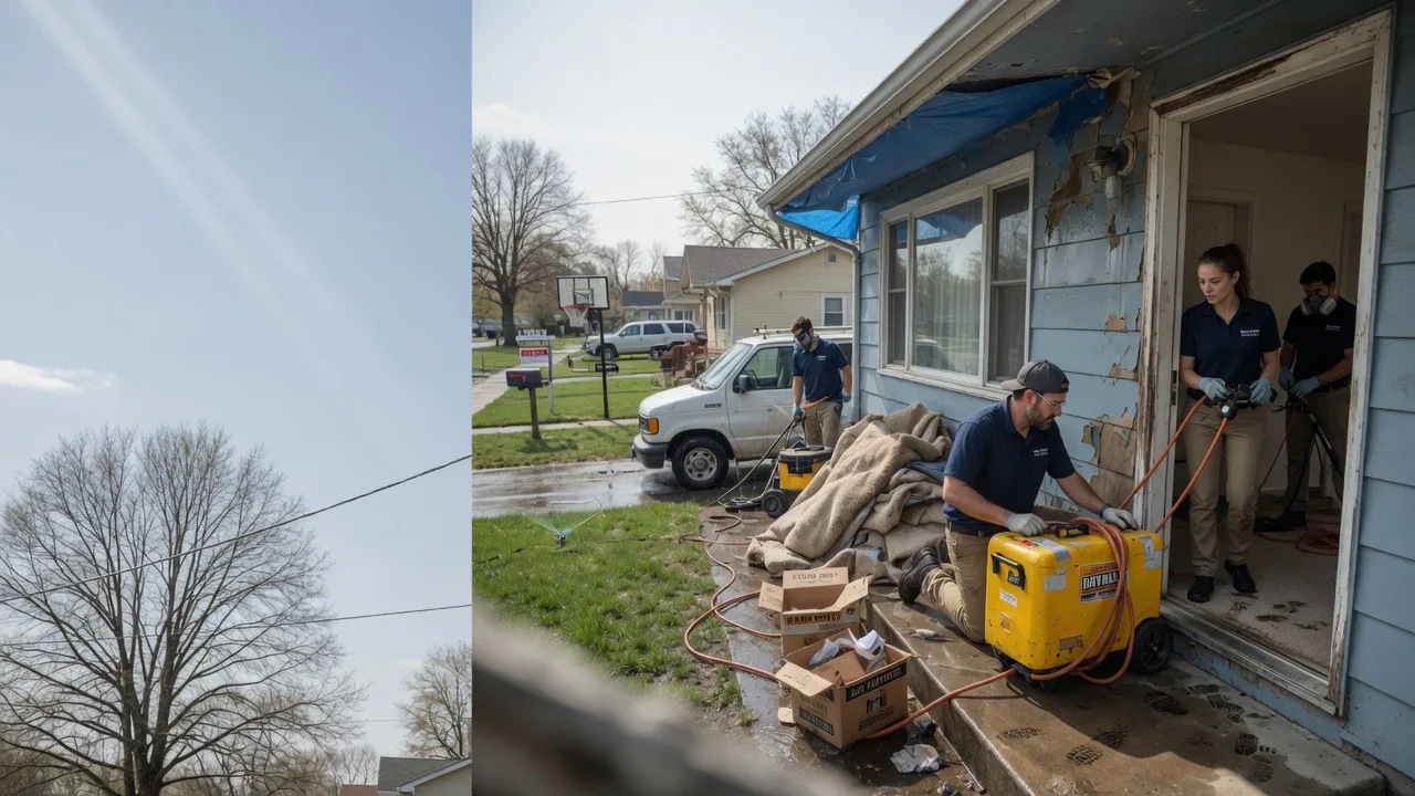 Basement Flood Cleanup in Darrouzett, TX near me